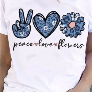 Two new floral tee shirts